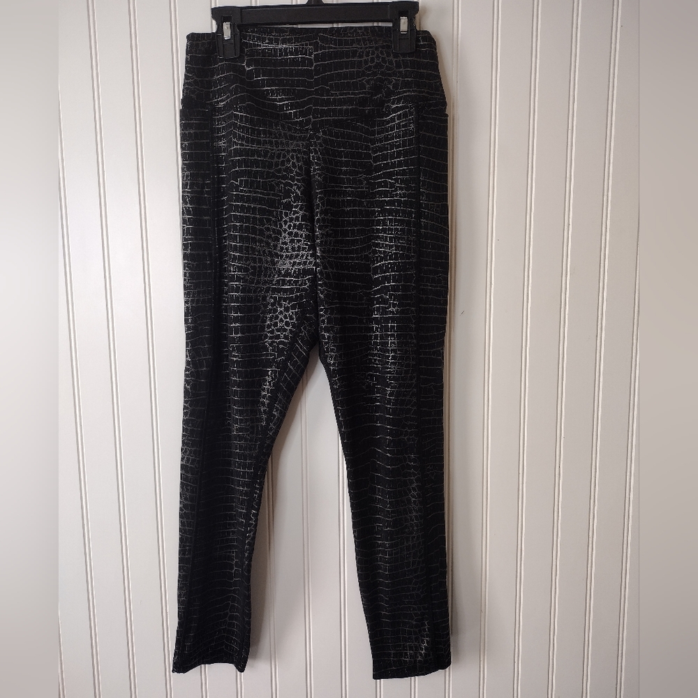 Pink by Victoria's secret crocodile print leggings medium